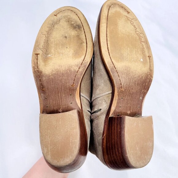 Sam Edelman Womens Petty Chelsea Suede Leather Ankle Bootie Boots 4 - Picture 9 of 12